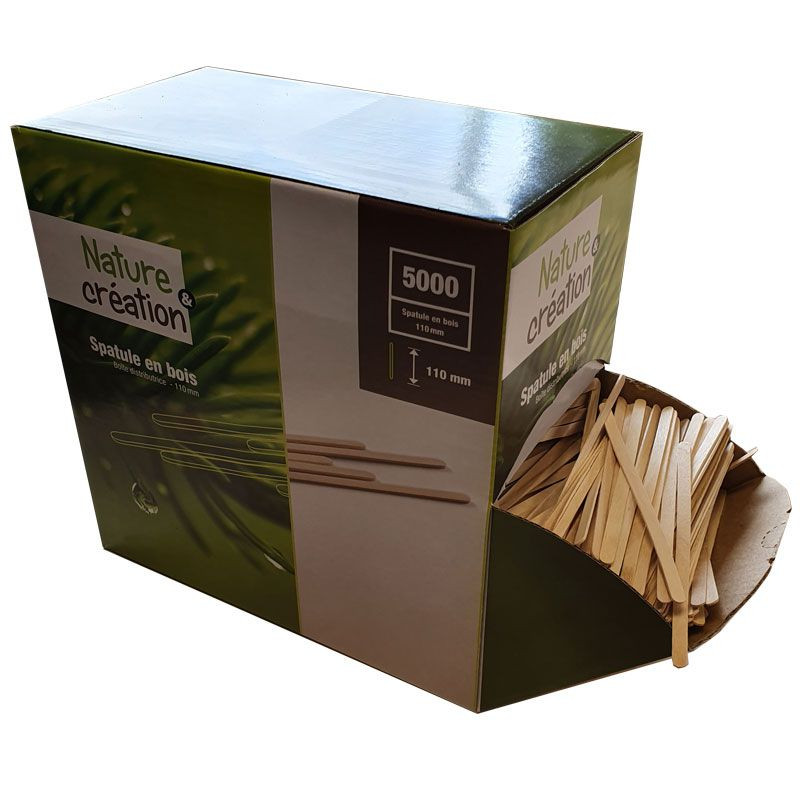 Boîte distributrice de 5000 spatules en bois Boîte distributrice de 5000 spatules en bois