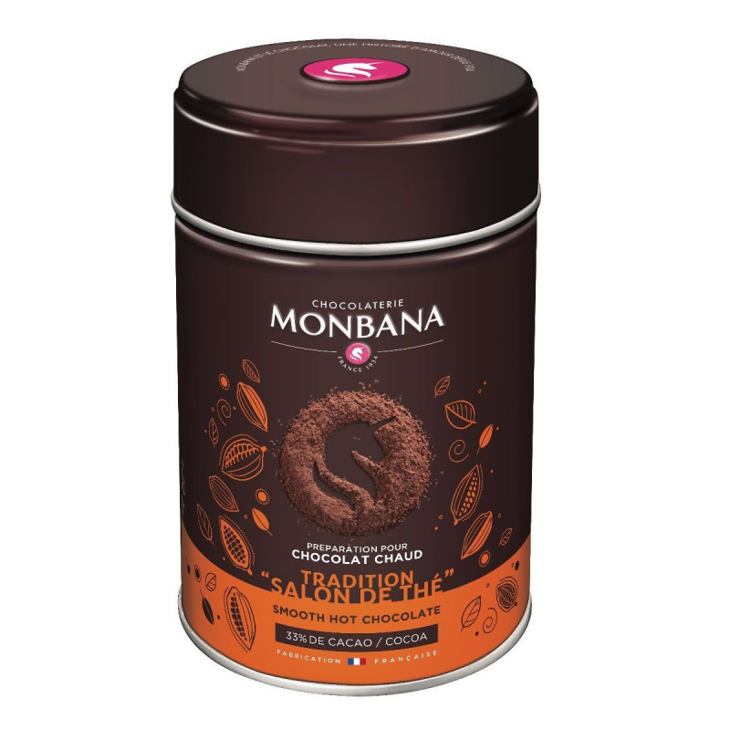 Chocolat en Poudre Tradition "Salon de thé" 250g - Monbana Chocolat en Poudre Tradition "Salon de thé" 250g - Monbana