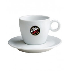 Tasses et sous-tasses à cappuccino Vergnano (x6)