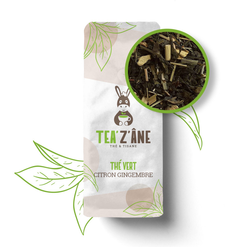 Thé vert au citron et gingembre Thé vert au citron et gingembre