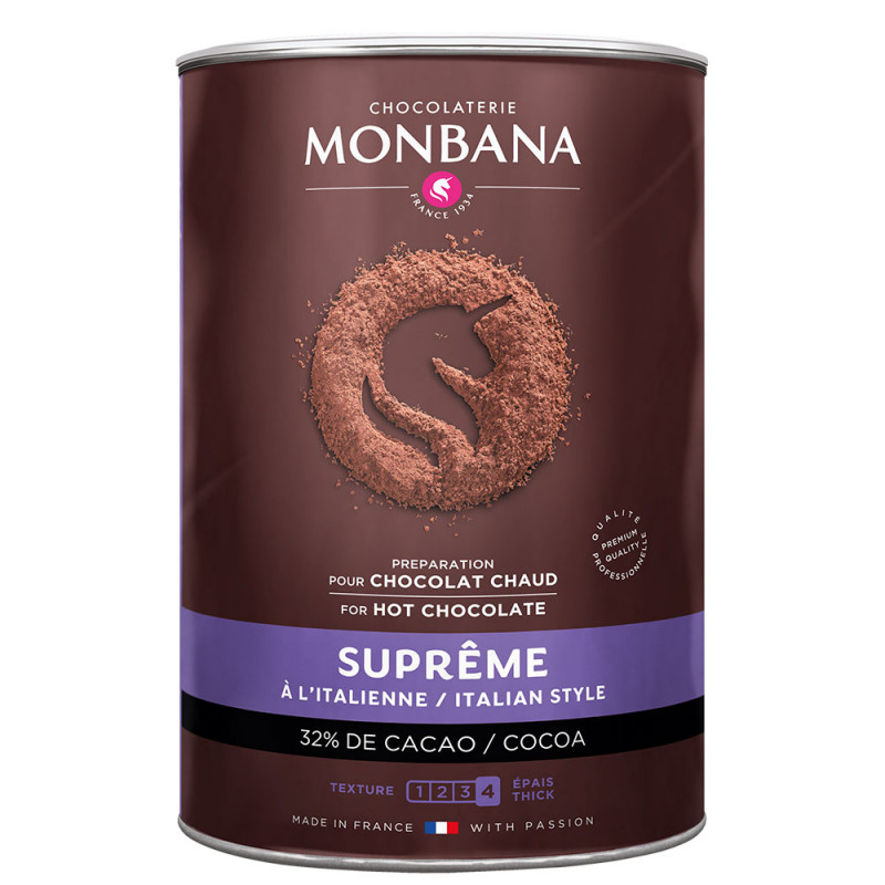 Chocolat en poudre "Suprême de chocolat" - Monbana (1Kg) Chocolat en poudre "Suprême de chocolat" - Monbana (1Kg)