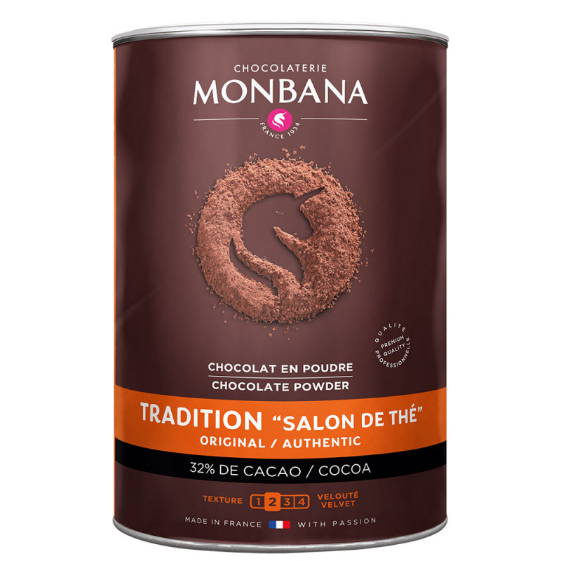 Chocolat en poudre "Salon de Thé" 1Kg de Monbana Chocolat en poudre "Salon de Thé" 1Kg de Monbana