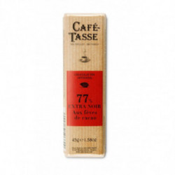 Barre de chocolat noir 77% de cacao Café-Tasse - 45g