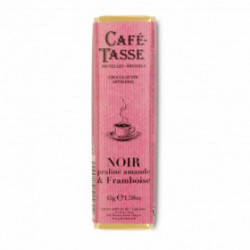 Barre de chocolat noir praliné framboise Café-Tasse - 45g
