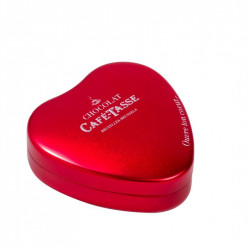 Boîte de chocolats pralinés "Ouvre ton coeur" Café-Tasse