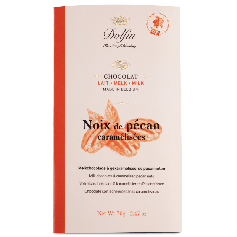Tablette 70g - Lait & Noix de Pécan Tablette 70g - Lait & Noix de Pécan
