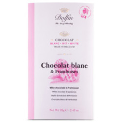 Tablette 70g - Blanc et Framboises