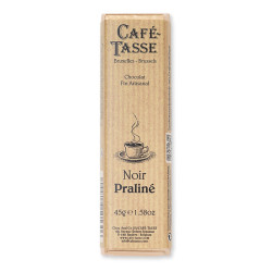 Barre de Chocolat Noir & Praliné Café-Tasse - 45g