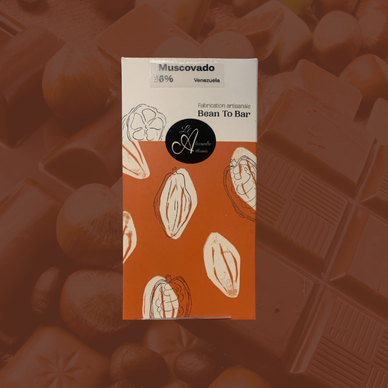 Tablette de chocolat noir 43% de Léa & Alexandre Tablette de chocolat noir 43% de Léa & Alexandre