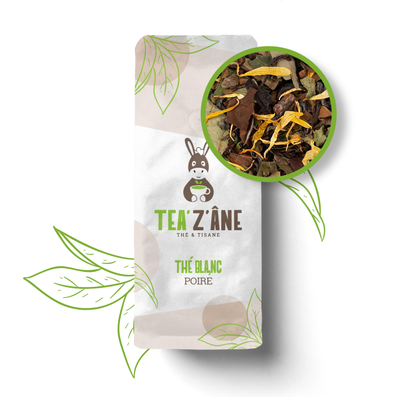 sachet Thé blanc saveur poire sachet Thé blanc saveur poire
