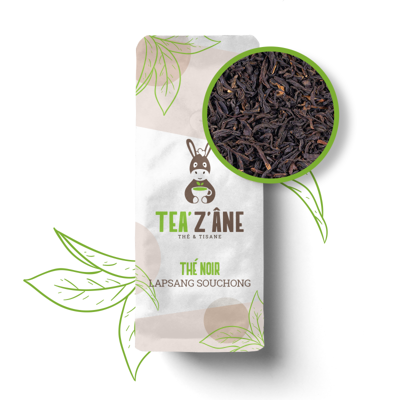 Thé noir Lapsang souchong - Vrac 100g - Tea'z'âne Thé noir Lapsang souchong - Vrac 100g - Tea'z'âne