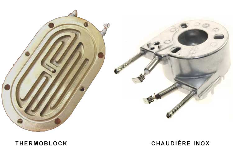 Différence entre chaudière et thermoblock