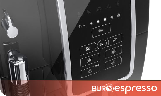 Le design de la cafetière Delonghi Dinamica