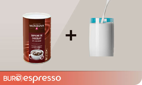 Préparation du chocolat chaud suprême