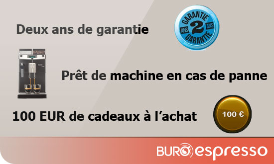 La garantie professionnelle sur la Saeco Lirika Black