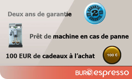 La garantie professionnelle sur la Saeco Lirika Plus